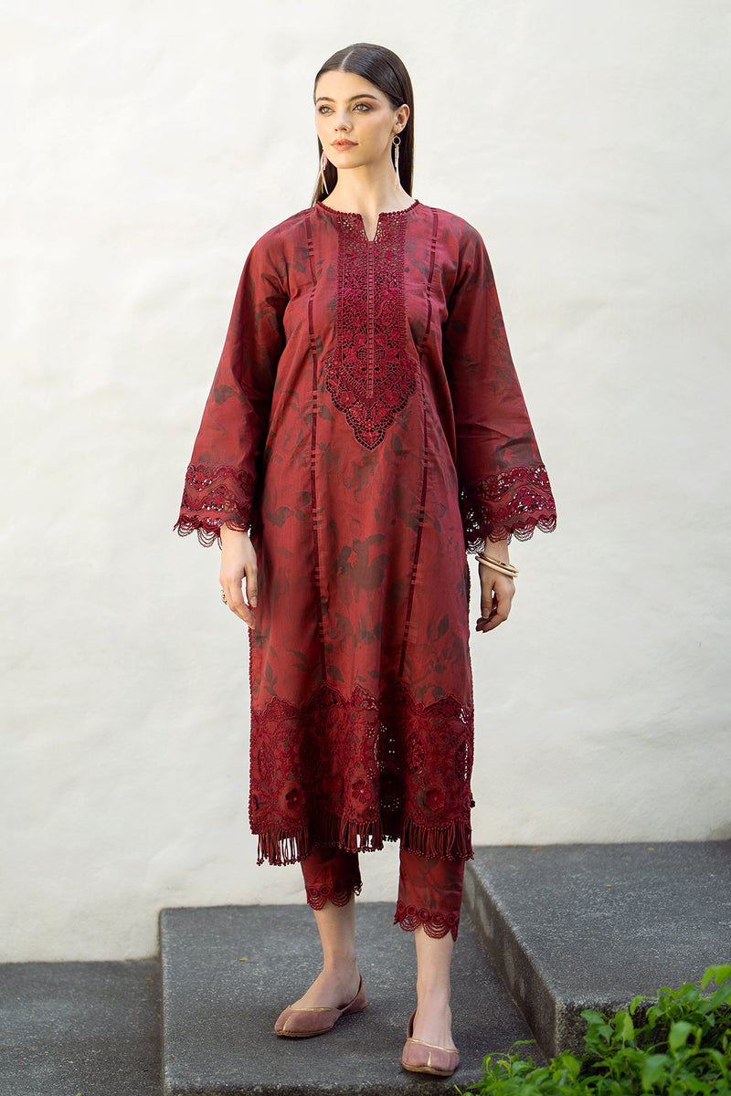 Baroque | Lawn Collection 24 | UF-545 - House Of Hania