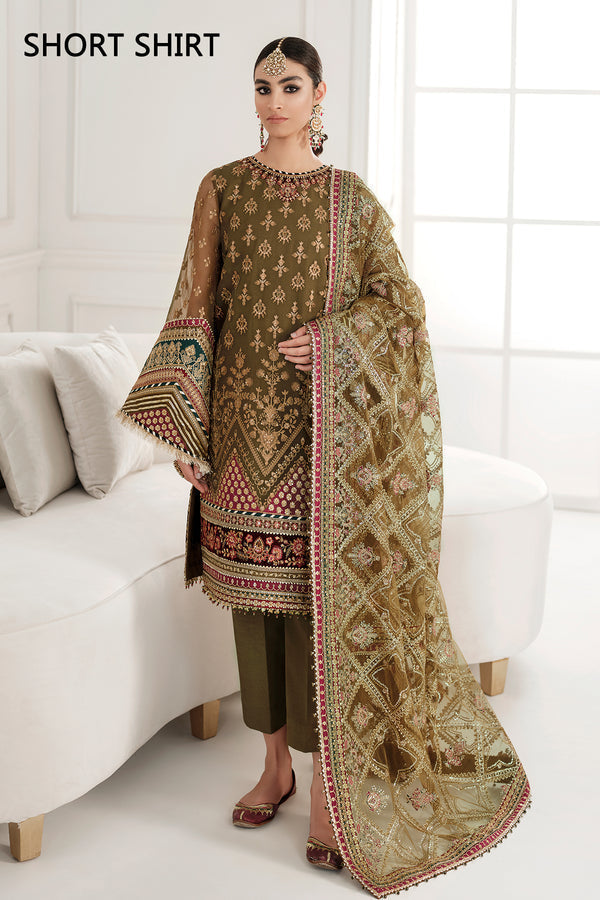 Baroque | Luxury Collection | EMBROIDERED CHIFFON CH10-06 - House Of Hania
