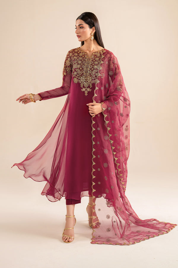 Baroque | Luxury Pret 24 | CHIFFON PR-916 - House Of Hania