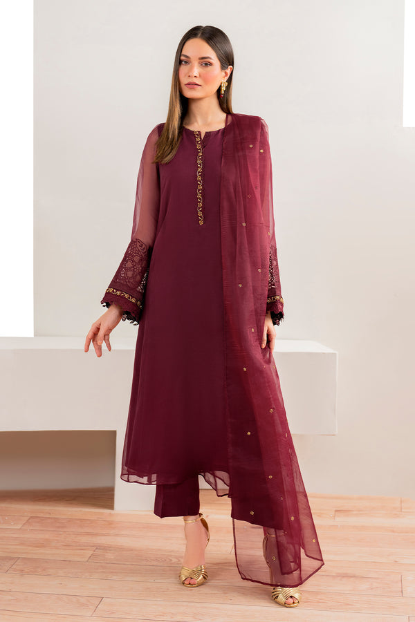 Baroque | Luxury Pret 24 | CHIFFON PR-981 - House Of Hania