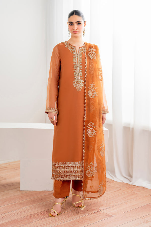 Baroque | Luxury Pret 24 | CHIFFON PR-987 - House Of Hania