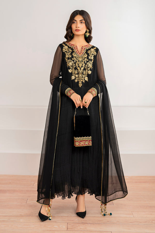 Baroque | Luxury Pret 24 | CRUSH CHIFFON PR-992 - House Of Hania