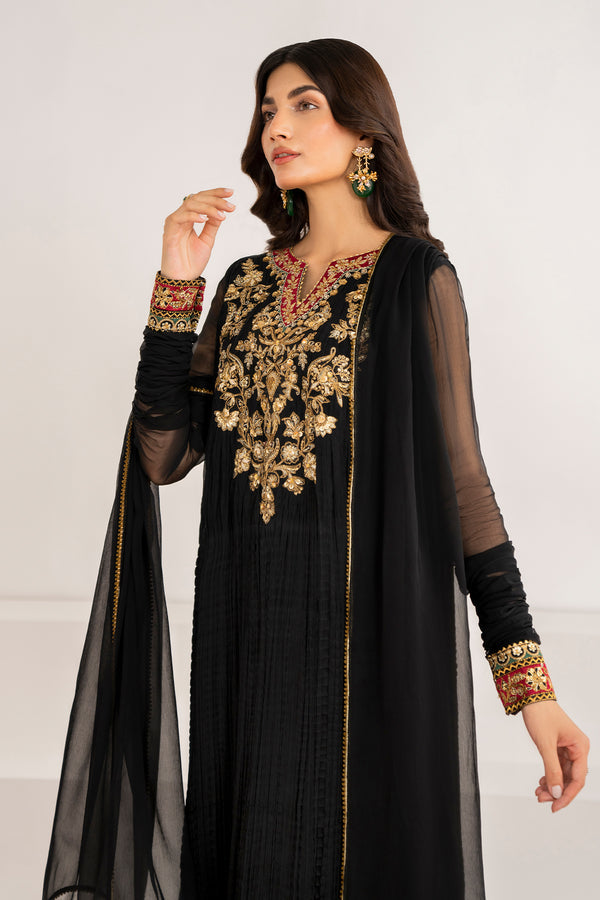 Baroque | Luxury Pret 24 | CRUSH CHIFFON PR-992 - House Of Hania