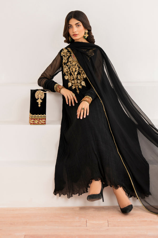 Baroque | Luxury Pret 24 | CRUSH CHIFFON PR-992 - House Of Hania