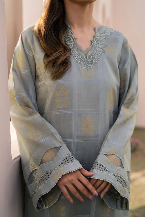 Baroque | Luxury Pret 24 | JACQUARD LAWN UF-603 - House Of Hania