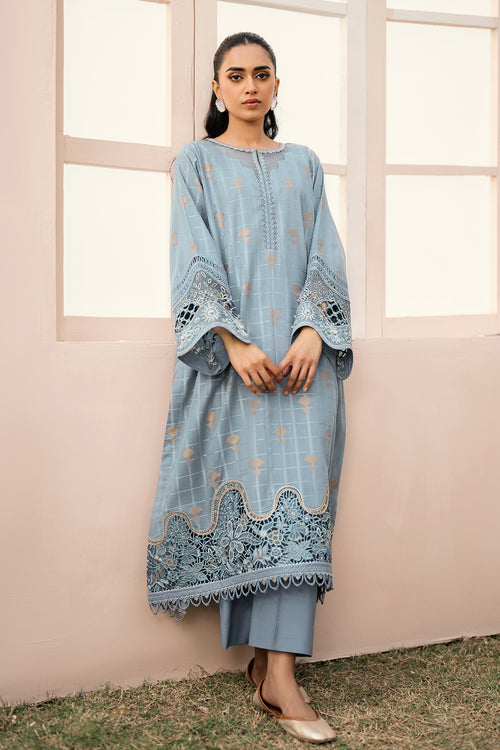 Baroque | Luxury Pret 24 | JACQUARD LAWN UF-606 - House Of Hania