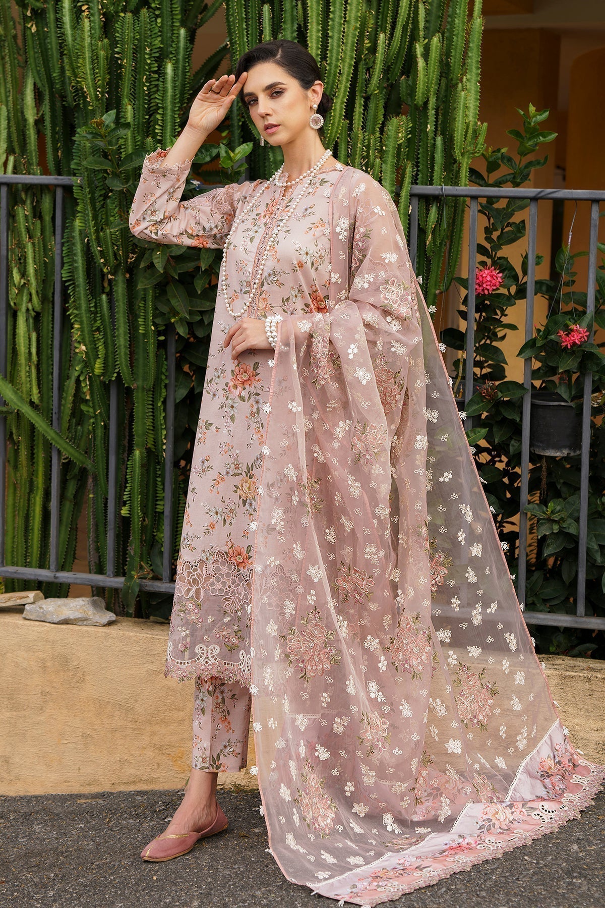 Baroque | Luxury Pret 24 | LAWN UF-585 - House Of Hania