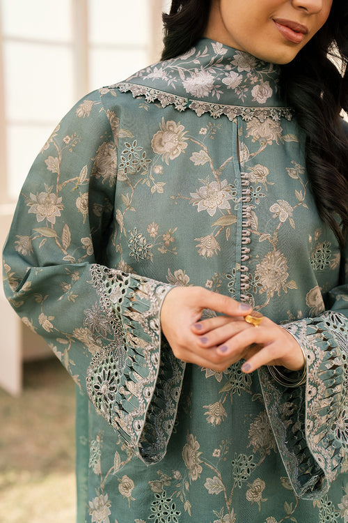 Baroque | Luxury Pret 24 | LAWN UF-599 - House Of Hania