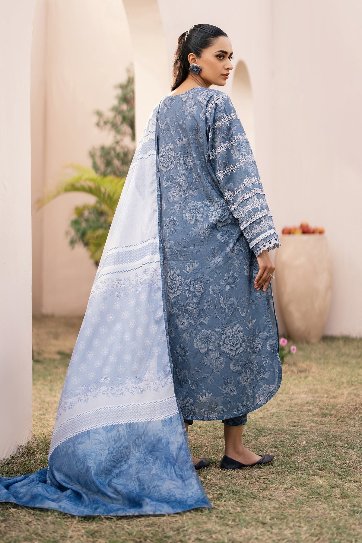 Baroque | Luxury Pret 24 | LAWN UF-601 - House Of Hania