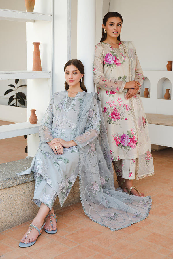 Baroque | Luxury Pret 24 | LAWN UF-651 - House Of Hania