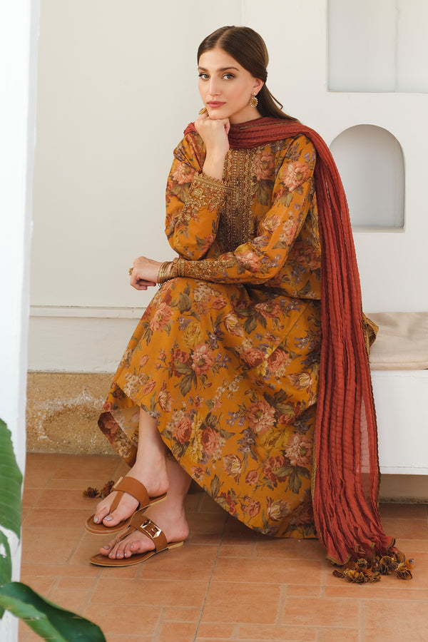 Baroque | Luxury Pret 24 | LAWN UF-653 - House Of Hania