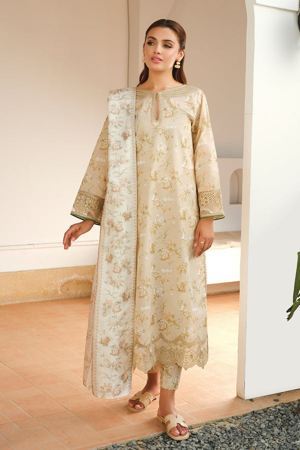 Baroque | Luxury Pret 24 | LAWN UF-655 - House Of Hania