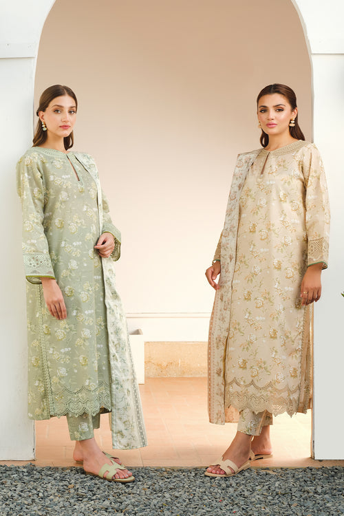 Baroque | Luxury Pret 24 | LAWN UF-655 - House Of Hania