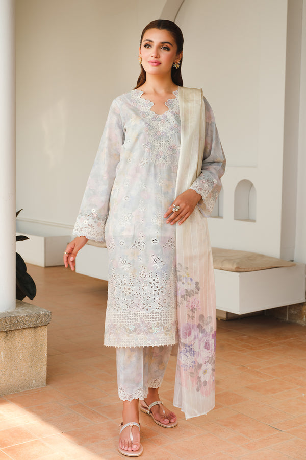 Baroque | Luxury Pret 24 | LAWN UF-657 - House Of Hania