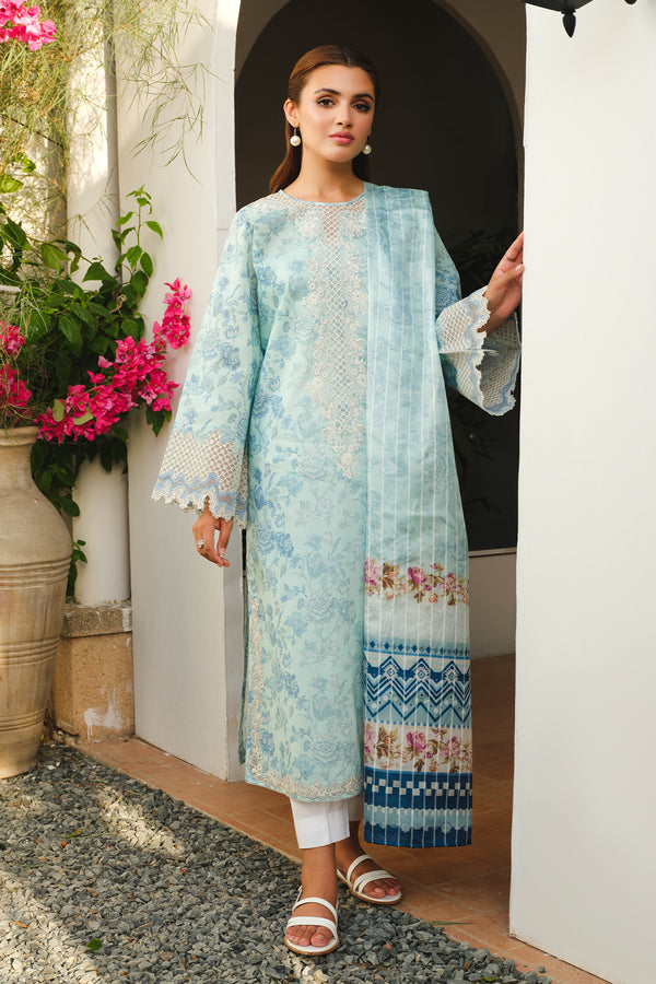 Baroque | Luxury Pret 24 | LAWN UF-661 - House Of Hania