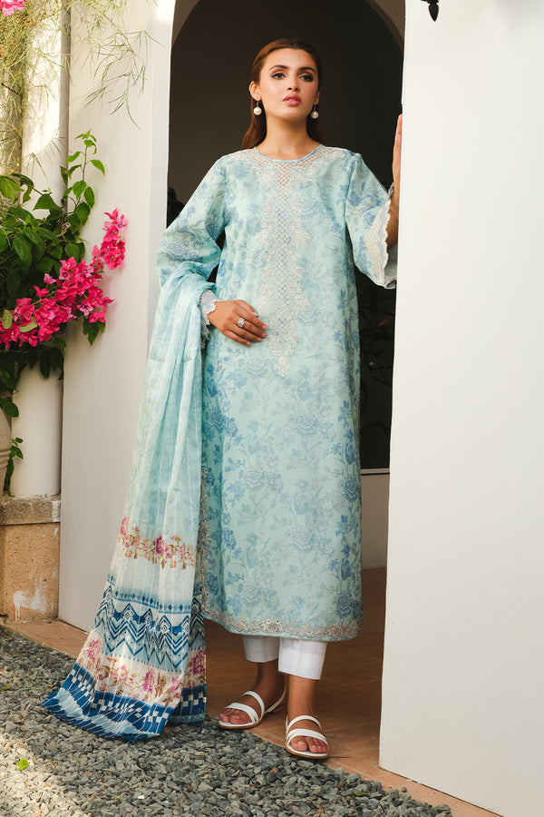 Baroque | Luxury Pret 24 | LAWN UF-661 - House Of Hania