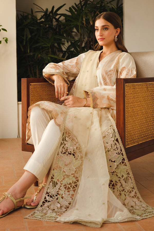 Baroque | Luxury Pret 24 | LAWN UF-662 - House Of Hania
