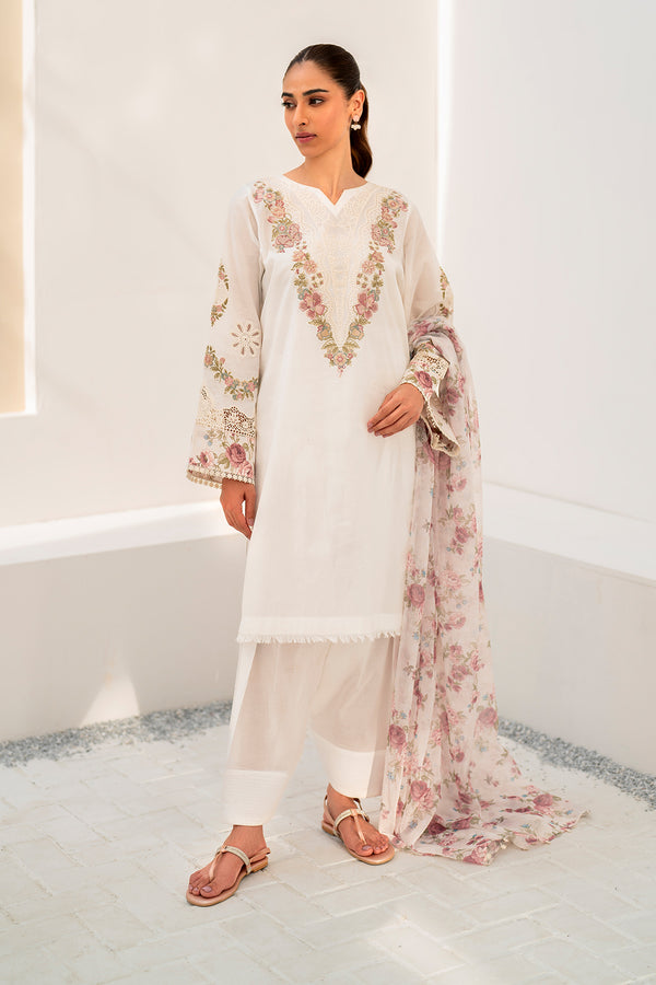 Baroque | Luxury Pret 24 | LAWN UF-665 - House Of Hania