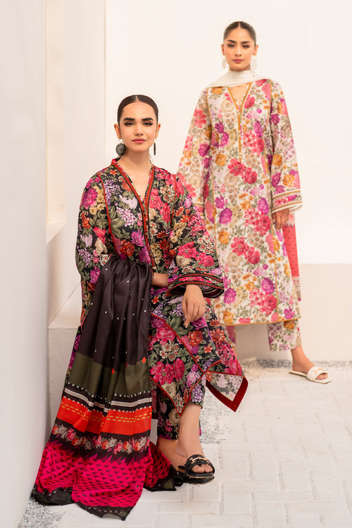 Baroque | Luxury Pret 24 | LAWN UF-666 - House Of Hania