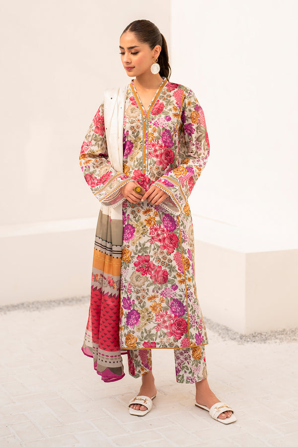 Baroque | Luxury Pret 24 | LAWN UF-667 - House Of Hania