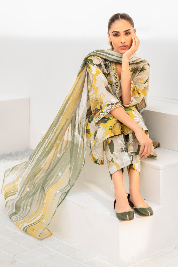 Baroque | Luxury Pret 24 | LAWN UF-669 - House Of Hania