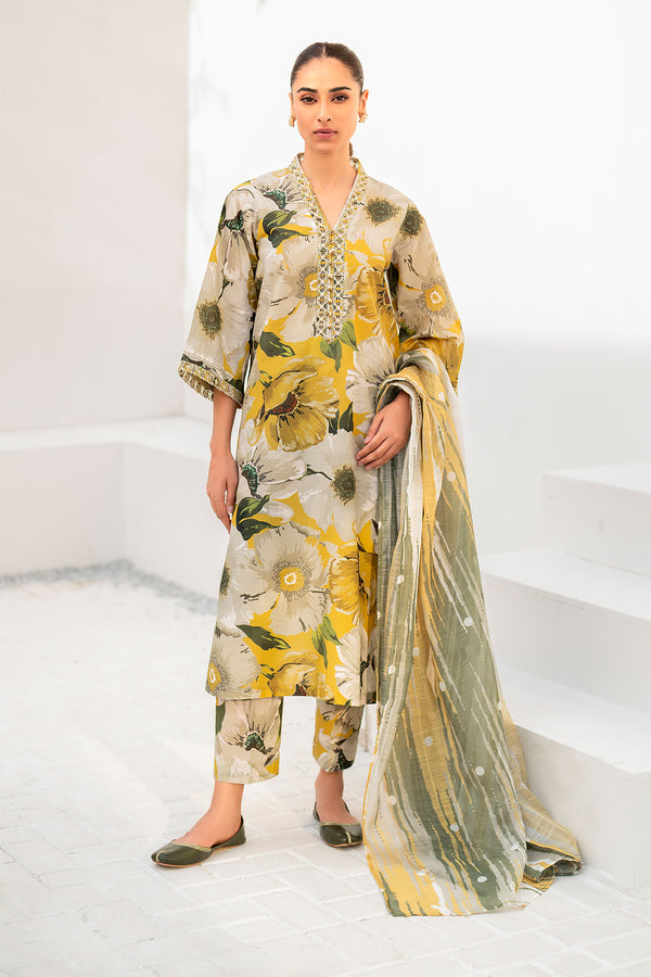 Baroque | Luxury Pret 24 | LAWN UF-669 - House Of Hania