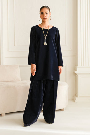 Baroque | Luxury Pret 24 | VELVET SUIT PR-1012 - House Of Hania