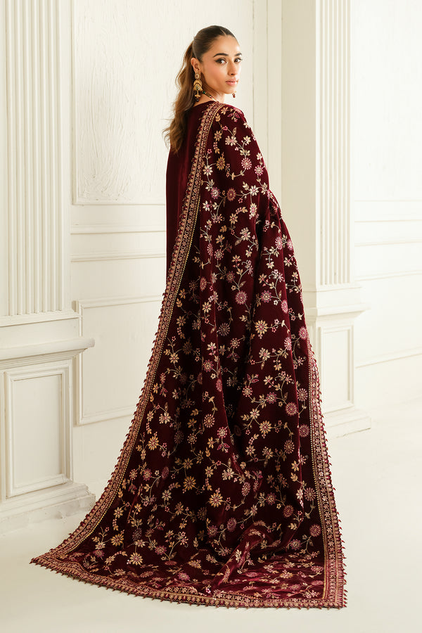 Baroque | Luxury Pret 24 | VELVET SUIT PR-1013 - House Of Hania