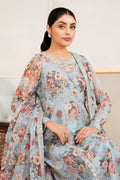 Baroque | Luxury Pret 25 | EMBELLISHED PRINTED CHIFFON PR-1058 - House Of Hania
