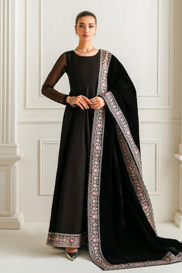 Baroque | Luxury Pret 25 | EMBROIDERED CHIFFON PR-1019 - House Of Hania