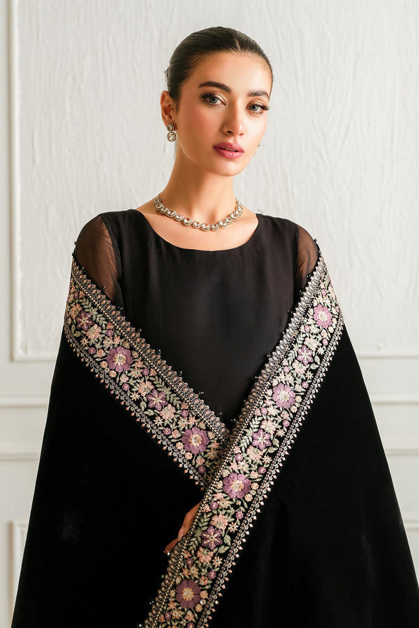 Baroque | Luxury Pret 25 | EMBROIDERED CHIFFON PR-1019 - House Of Hania