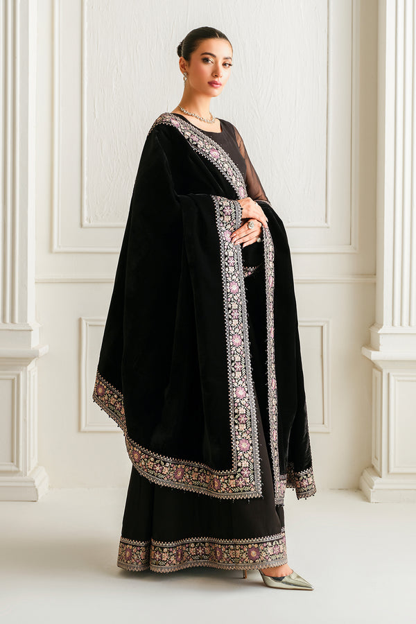 Baroque | Luxury Pret 25 | EMBROIDERED CHIFFON PR-1019 - House Of Hania