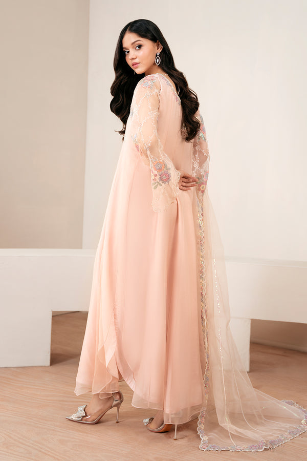 Baroque | Luxury Pret 25 | EMBROIDERED CHIFFON PR-1054 - House Of Hania