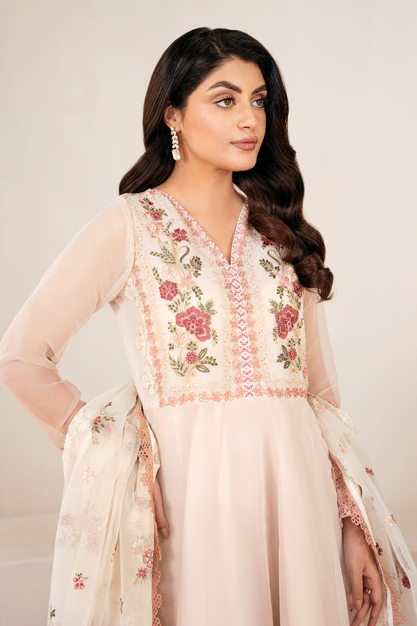 Baroque | Luxury Pret 25 | EMBROIDERED CHIFFON PR-1055 - House Of Hania