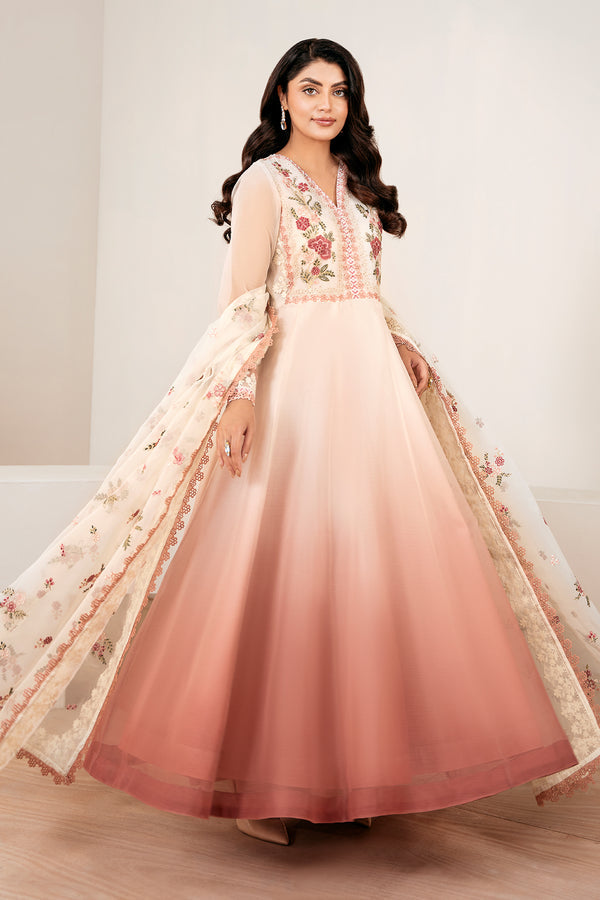 Baroque | Luxury Pret 25 | EMBROIDERED CHIFFON PR-1055 - House Of Hania