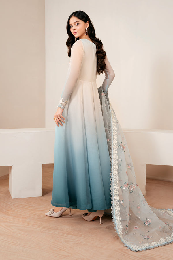 Baroque | Luxury Pret 25 | EMBROIDERED CHIFFON PR-1056 - House Of Hania