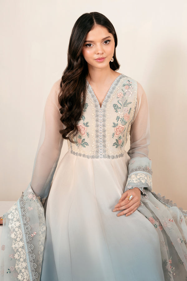 Baroque | Luxury Pret 25 | EMBROIDERED CHIFFON PR-1056 - House Of Hania