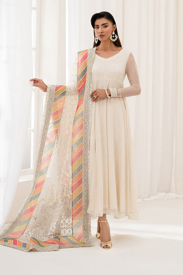 Baroque | Luxury Pret 25 | EMBROIDERED CHIFFON PR-1098 - House Of Hania