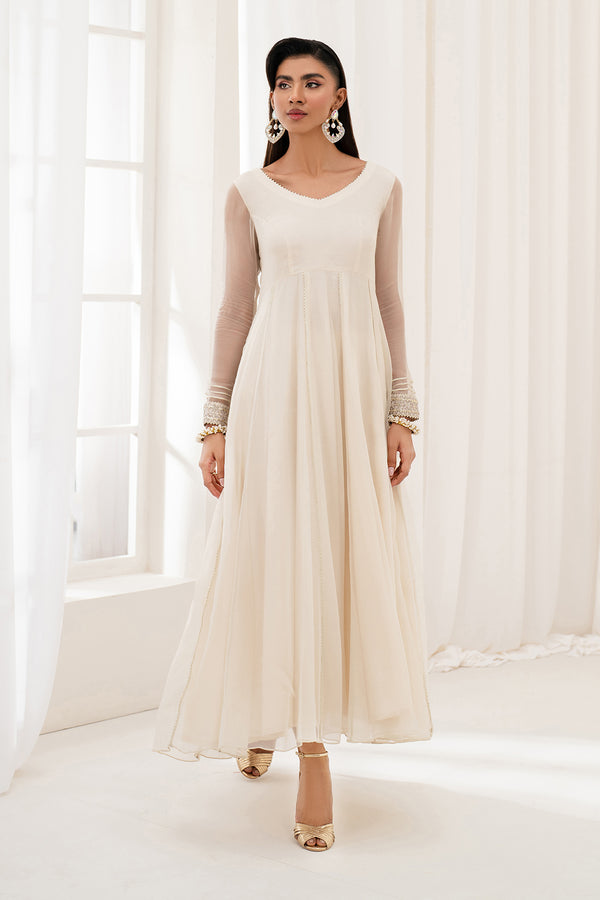 Baroque | Luxury Pret 25 | EMBROIDERED CHIFFON PR-1098 - House Of Hania