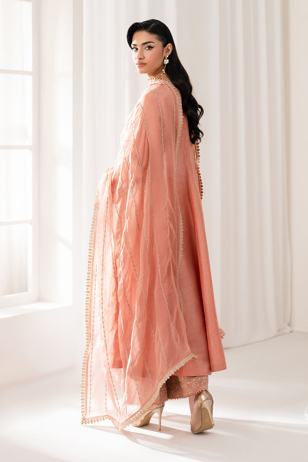 Baroque | Luxury Pret 25 | EMBROIDERED CHIFFON PR-1099 - House Of Hania