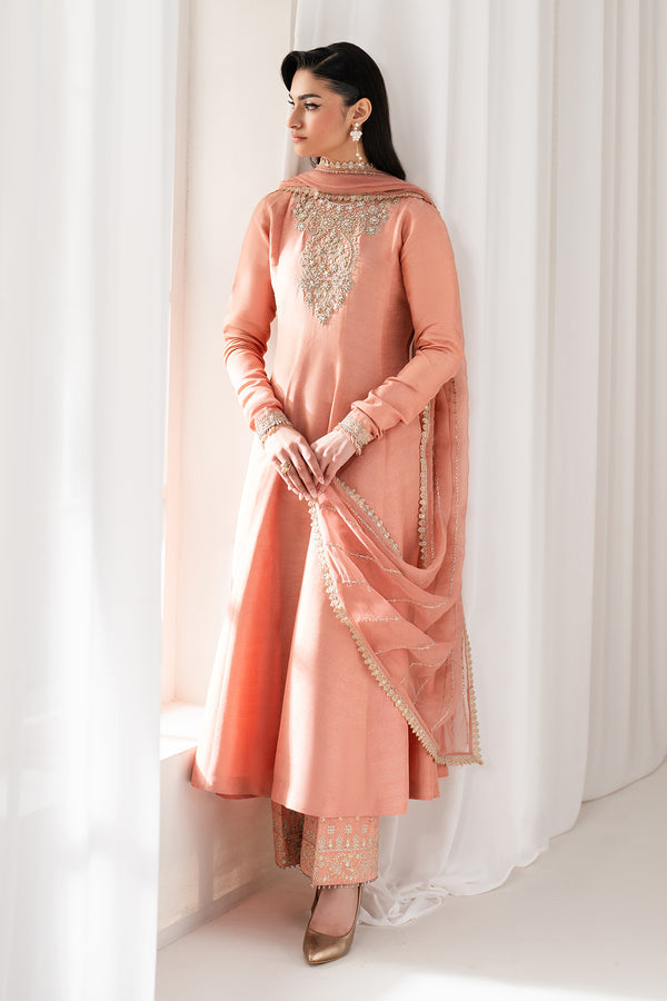 Baroque | Luxury Pret 25 | EMBROIDERED CHIFFON PR-1099 - House Of Hania