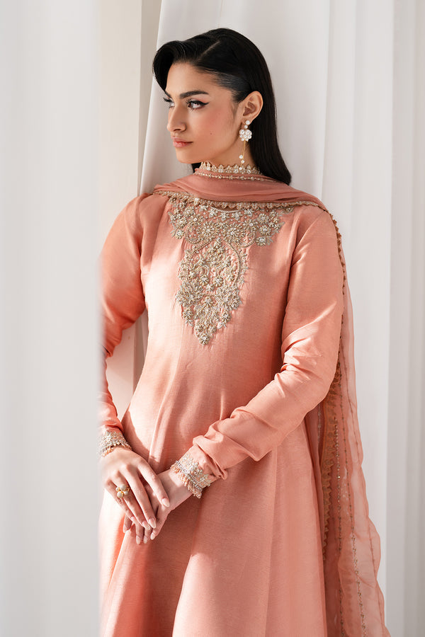 Baroque | Luxury Pret 25 | EMBROIDERED CHIFFON PR-1099 - House Of Hania