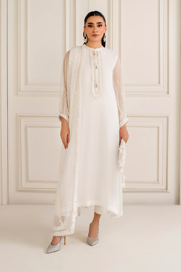 Baroque | Luxury Pret 25 | EMBROIDERED CHIFFON PR-1135 - House Of Hania