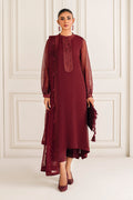 Baroque | Luxury Pret 25 | EMBROIDERED CHIFFON PR-1136 - House Of Hania