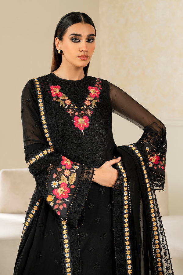 Baroque | Luxury Pret 25 | EMBROIDERED CHIFFON PR-1144 - House Of Hania