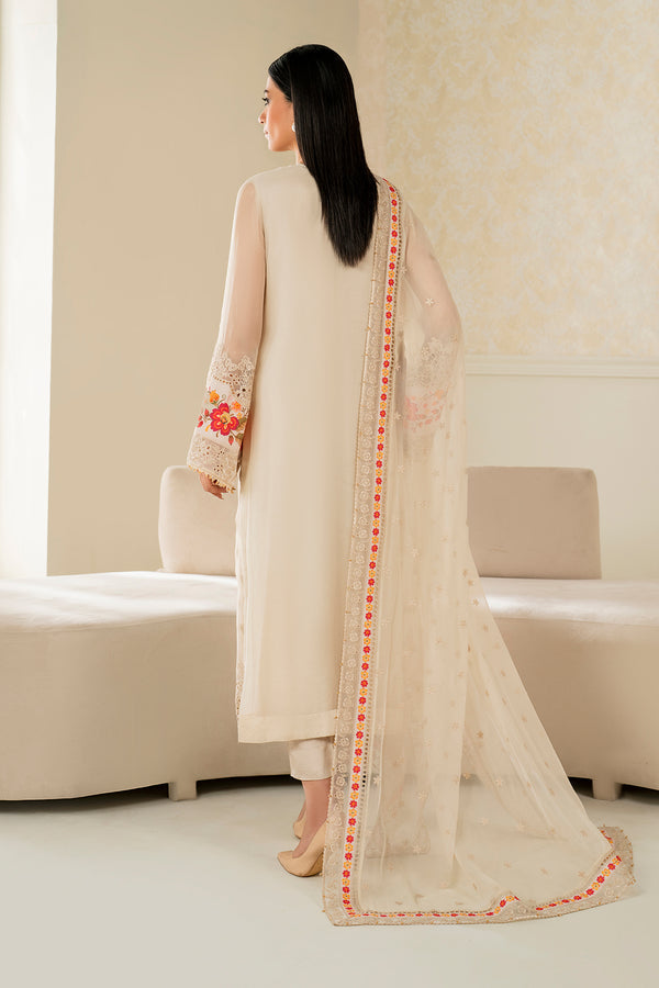 Baroque | Luxury Pret 25 | EMBROIDERED CHIFFON PR-1145 - House Of Hania