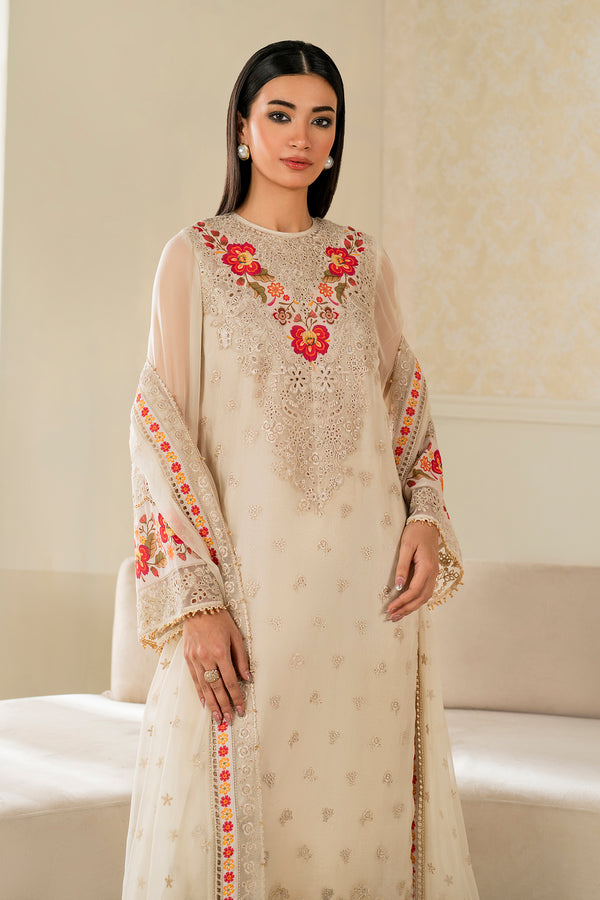 Baroque | Luxury Pret 25 | EMBROIDERED CHIFFON PR-1145 - House Of Hania