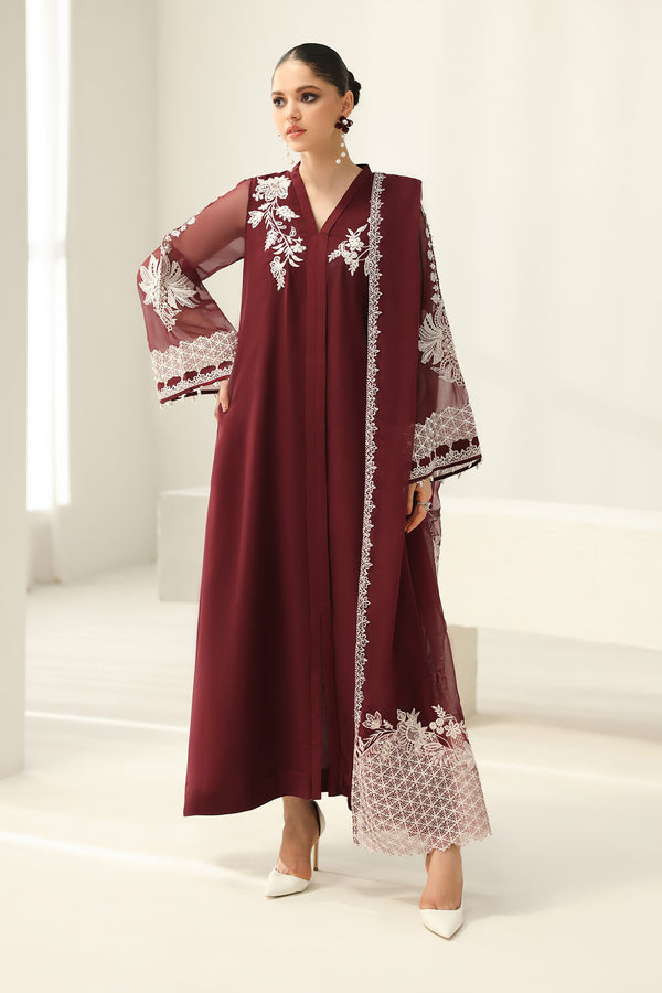 Baroque | Luxury Pret 25 | EMBROIDERED CHIFFON PR-1160 - House Of Hania