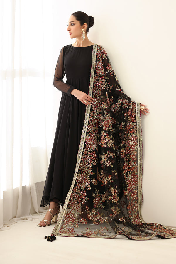 Baroque | Luxury Pret 25 | EMBROIDERED CHIFFON PR-1161 - House Of Hania