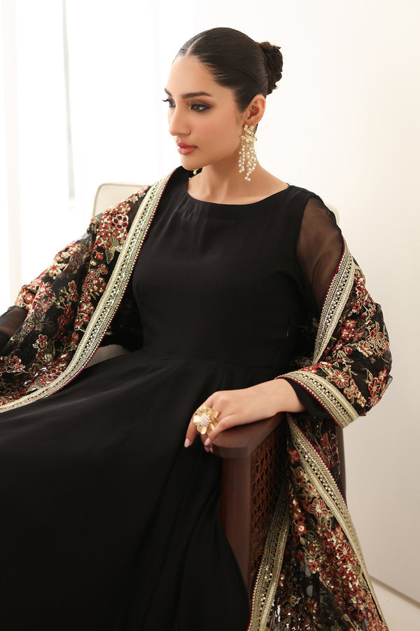 Baroque | Luxury Pret 25 | EMBROIDERED CHIFFON PR-1161 - House Of Hania
